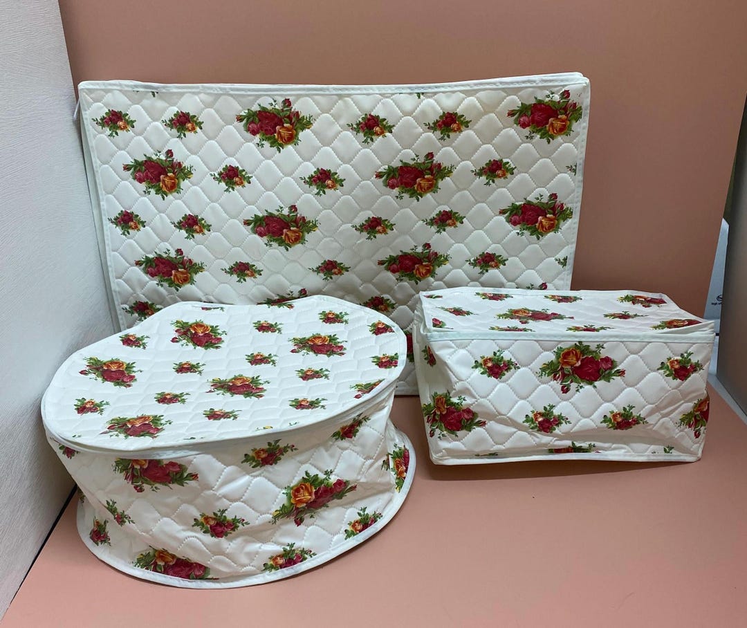 Rare 3 Piece Set Royal Doulton Royal Albert Old Country Roses Zippered ...