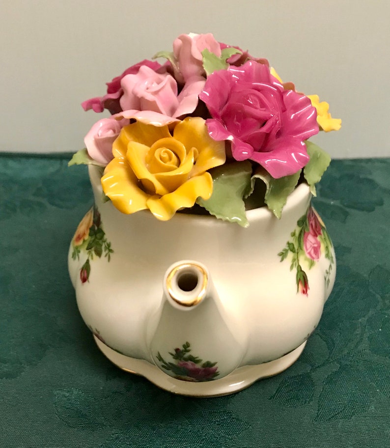 Rare Royal Doulton Royal Albert Old Country Roses China Teapot | Etsy