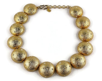 Vintage Gold Toned Starlight Necklace Christian Dior