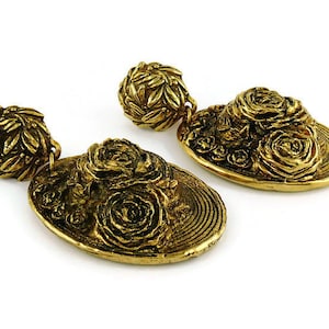 CHANTAL THOMASS * Vintage Massive Hat Dangling Earrings