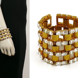 SCOOTER PARIS * Vintage Jewelled Cuff Bracelet
