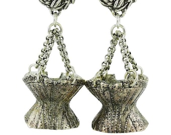 Vintage Novelty Corset Dangling Earrings Chantal Thomas