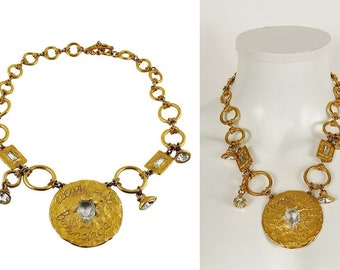 Vintage Gold Toned Cœur d’Été Necklace Balenciaga
