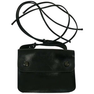 HERMES * Rare Vintage Dark Navy Blue Pochette Fanny Pack