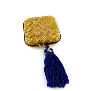 ISABEL CANOVAS * GOOSSENS * Gorgeous rare vintage tassel compact circa 1988