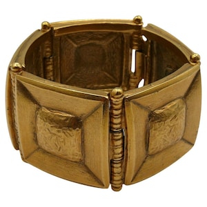 JEAN LOUIS SCHERRER * Vintage Gold Tone Bracelet