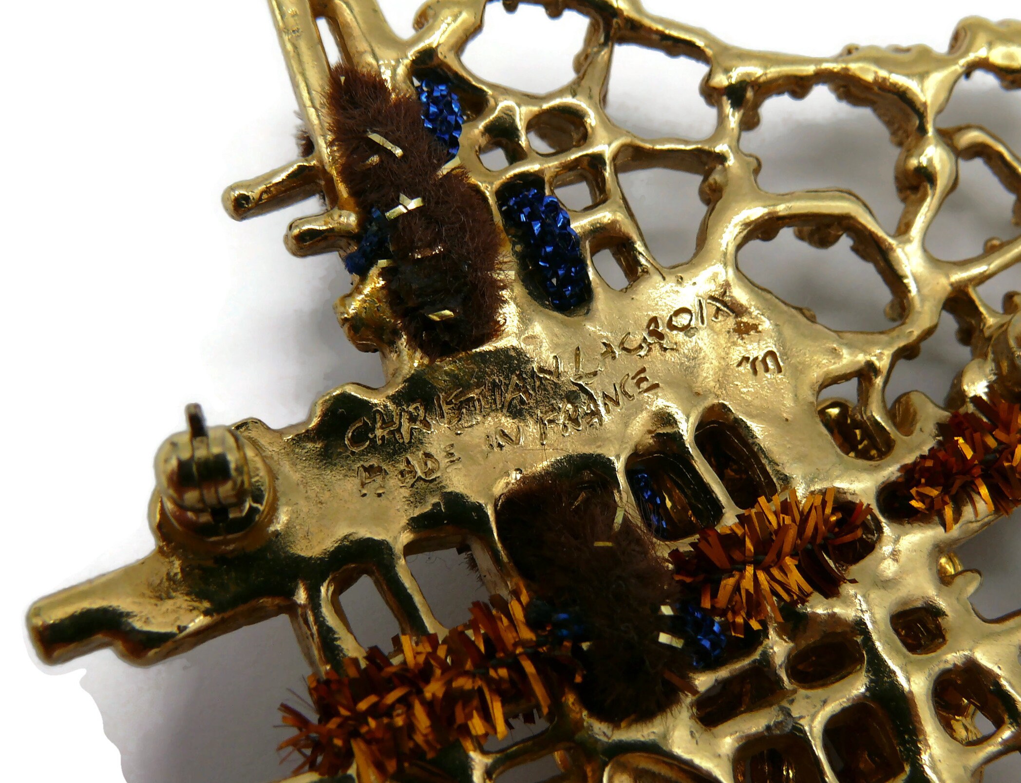 CHRISTIAN LACROIX * ヴィンテージ ジュエルド フローラージュ