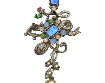 CHRISTIAN LACROIX * ヴィンテージ ブローチ/ペンダント - Etsy 日本