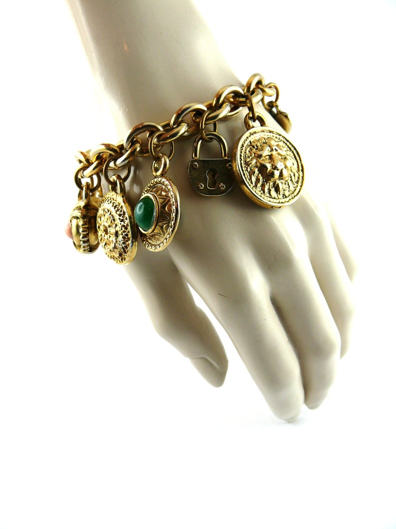 Bracelet Baroque En Lucite Edouard Rambaud – Vintage Années 90, Occasion