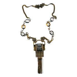 JEAN PAUL GAULTIER * Statement Art Deco Inspired Sautoir Necklace