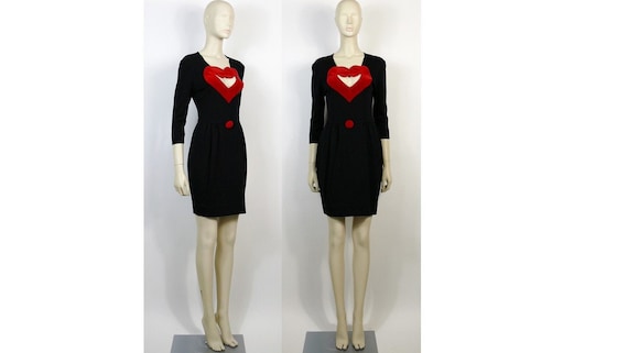 moschino red heart dress Moschino Cheap and Chic Red Heart Dress