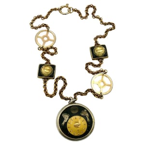 JEAN PAUL GAULTIER * Vintage Steampunk Watch Necklace