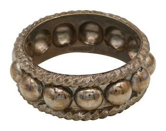YVES SAINT LAURENT * Vintage silverfärgat metallarmband