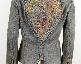 CHRISTIAN LACROIX * Vintage Embroidered and Jeweled Heart