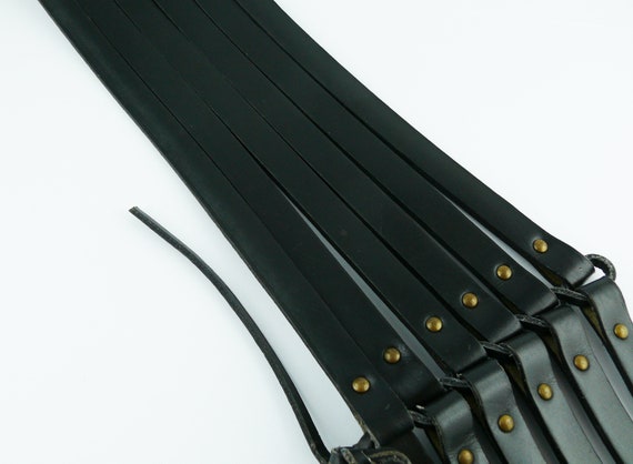 ALAIA * Vintage Black Leather Corset Belt - image 6