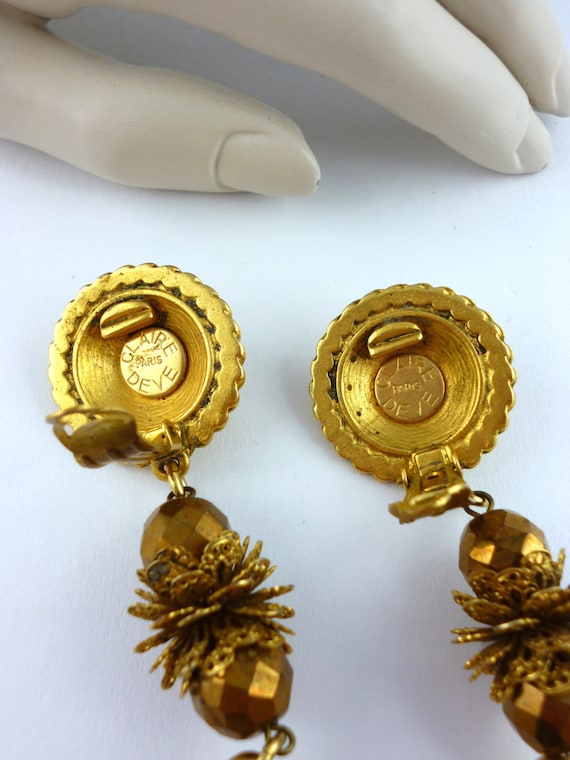 Boucles D'oreilles Vintage Claire Deve - Superbes Paires - Idéal Cadeau