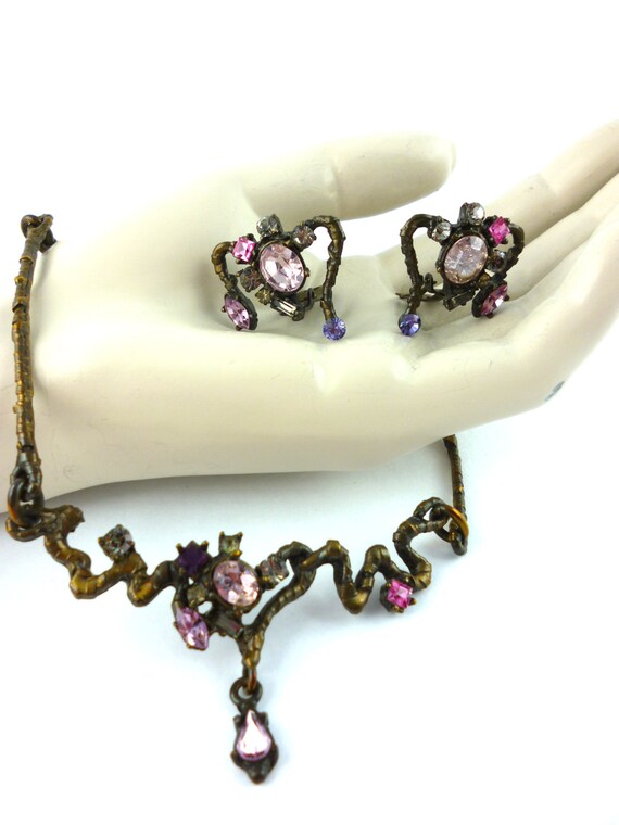 CHRISTIAN LACROIX * Gorgeous vintage set "Branche… - image 2