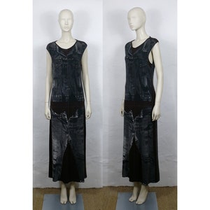 JEAN PAUL GAULTIER * Vintage Sleevless Trompe L&#39;oeil Maxi Dress