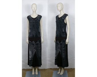 Vintage Sleevless Trompe L'oeil Maxi Dress Jean Paul Gaultier