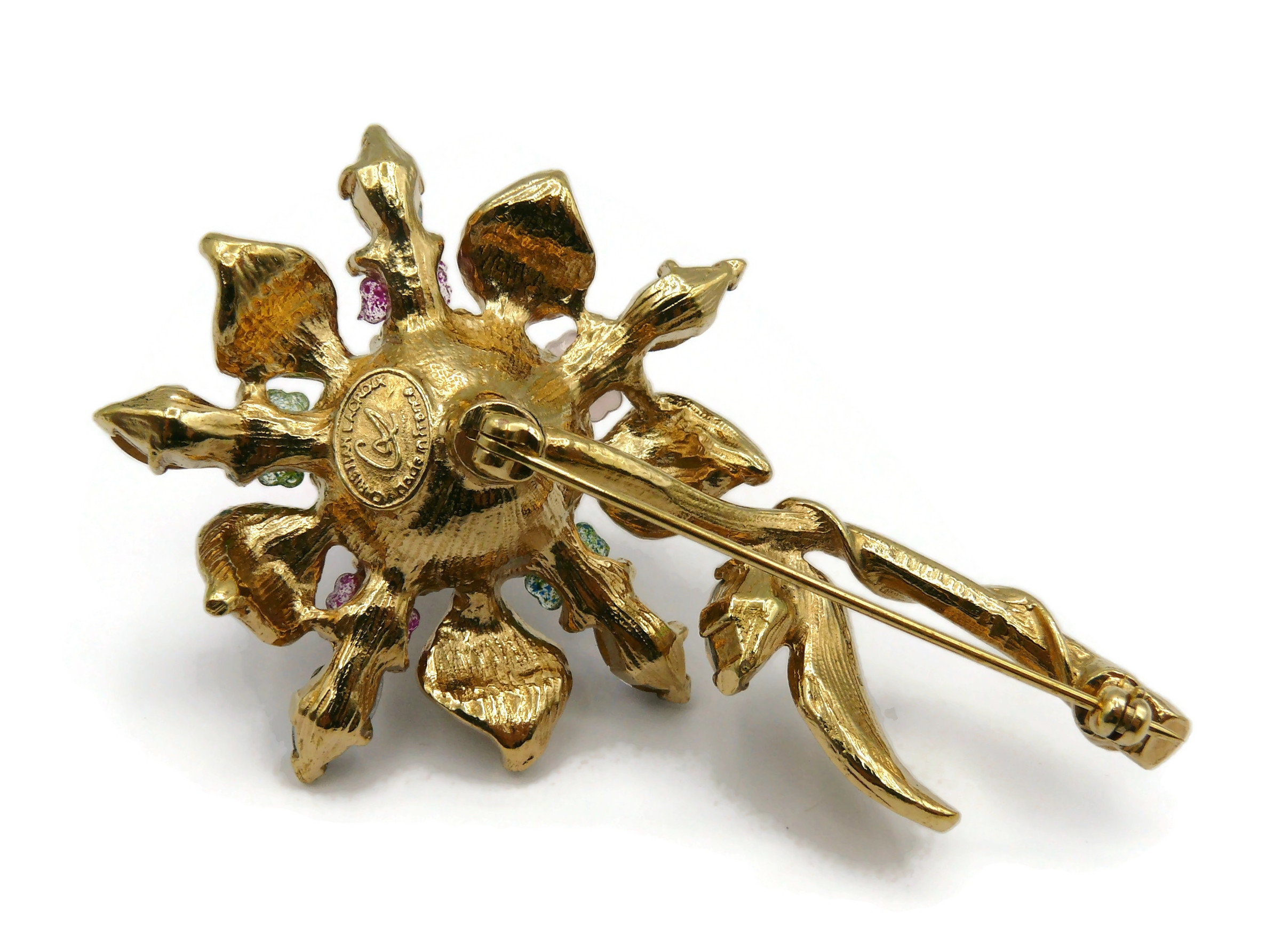 CHRISTIAN LACROIX 蝶モチーフ ブローチ CHRISTIAN LACROIX * Vintage Jewelled Flower Brooch - Etsy