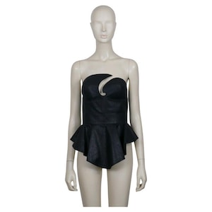 THIERRY MUGLER * Ikonisches schwarzes Vintage-Korsett-Bustier
