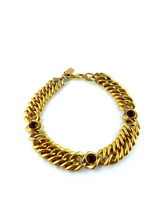 YVES SAINT LAURENT * Gorgeous vintage ruby choker