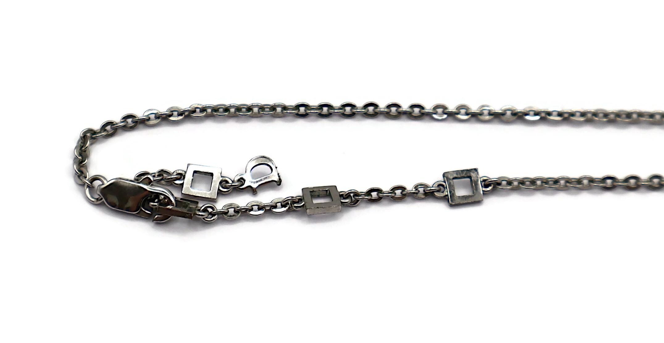 CHRISTIAN DIOR * Vintage Silver Tone I Love Dior Arrow Heart 