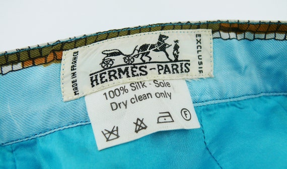 HERMES * Vintage Pavement Silk Print Jacket and S… - image 8