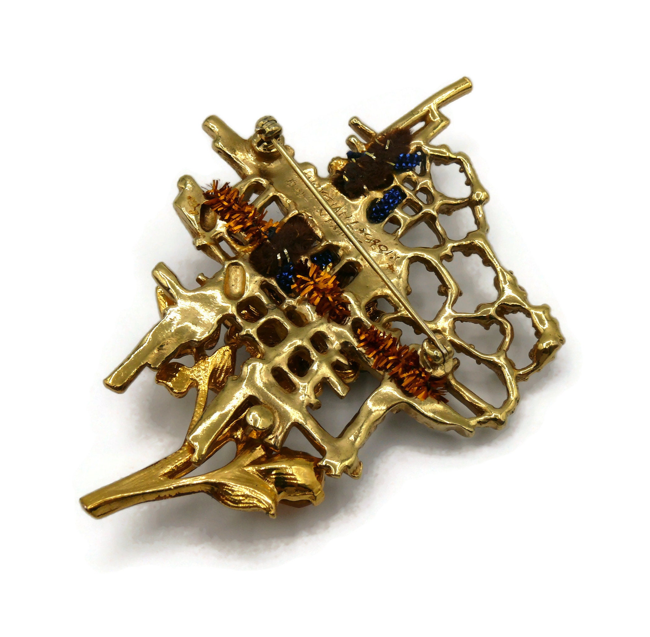 CHRISTIAN LACROIX * ヴィンテージ ジュエルド フローラージュ 