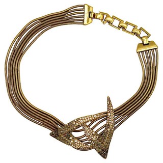 Thierry Mugler Bracciale Con Charm Oro 9kt – Collezione Amen, Simbolo Cuore E Fulmine, Lunghezza 18 Cm