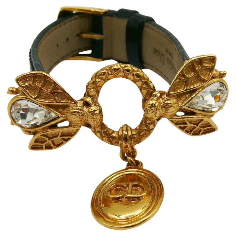 Vintage Dior Leather Bracelet