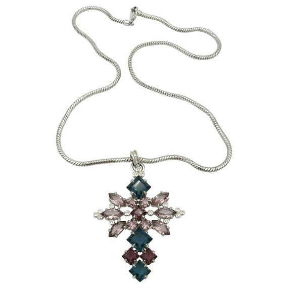 アクセサリー Christian Dior Cross Necklace Vintage CD Christian Dior Necklace cross vintage Metallic Used From
