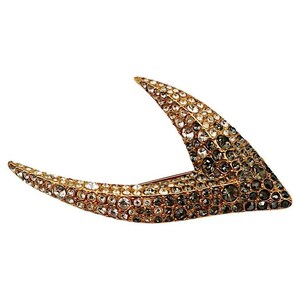 THIERRY MUGLER * Vintage Jewelled Claw Brooch