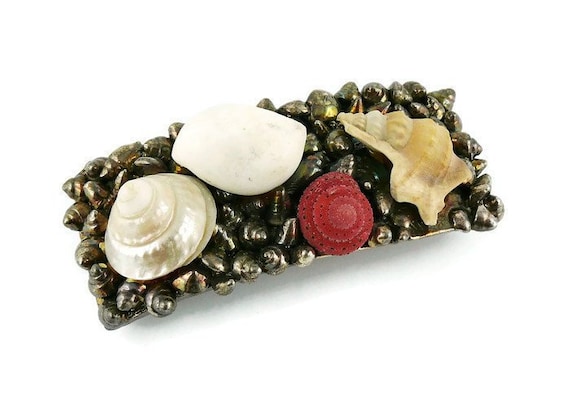 CHANTAL THOMASS * Vintage Sea Life Hair Barrette - image 1