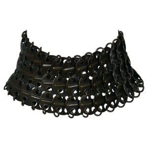 YVES SAINT LAURENT * Chainmail Choker Necklace