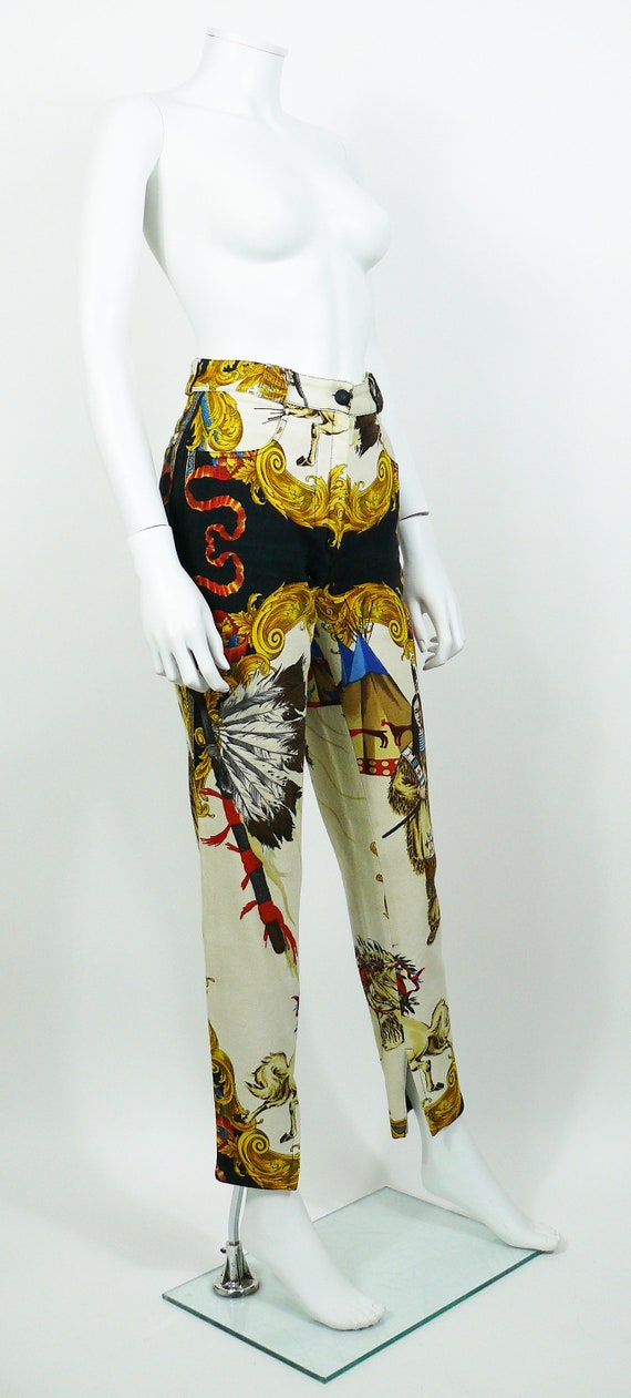 GIANNI VERSACE Couture Native American Print Cotton Denim Jeans, F/W 92/93  -  Canada