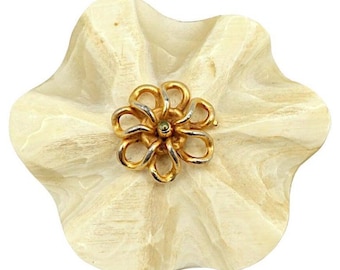 YVES SAINT LAURENT Rive Gauche * Spilla fiore vintage