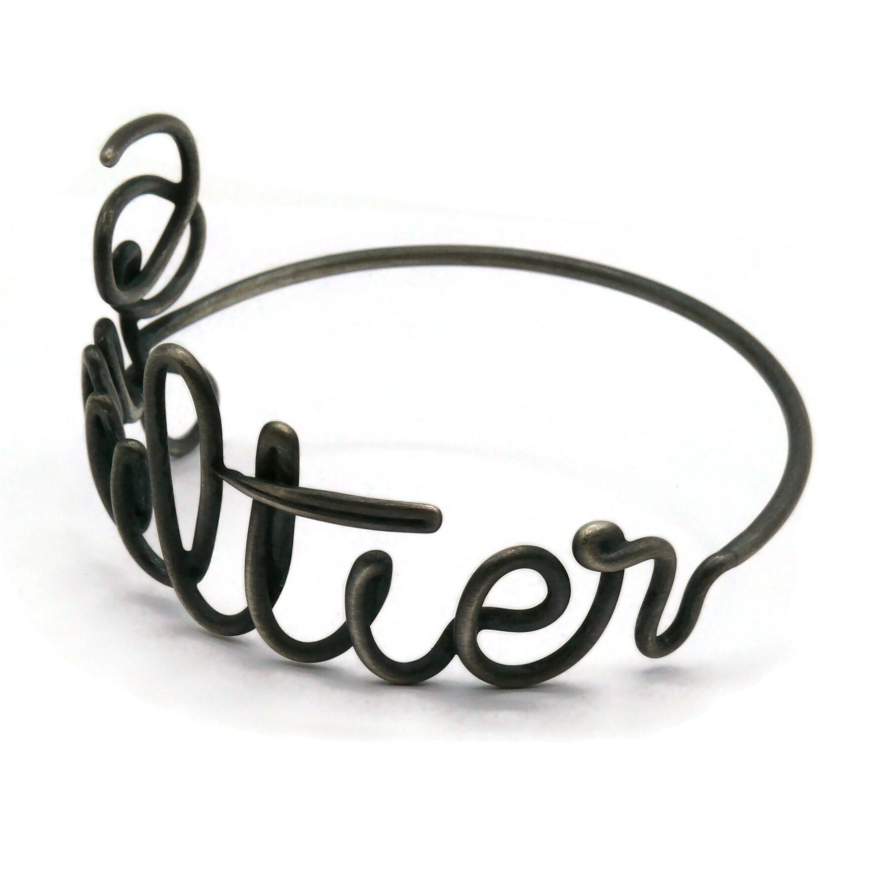 JEAN PAUL GAULTIER * Vintage Cursive Bangle Bracelet - Etsy Sweden