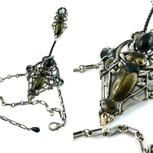 GAULTIER * Gorgeous vintage uber rare insect bracelet-ring