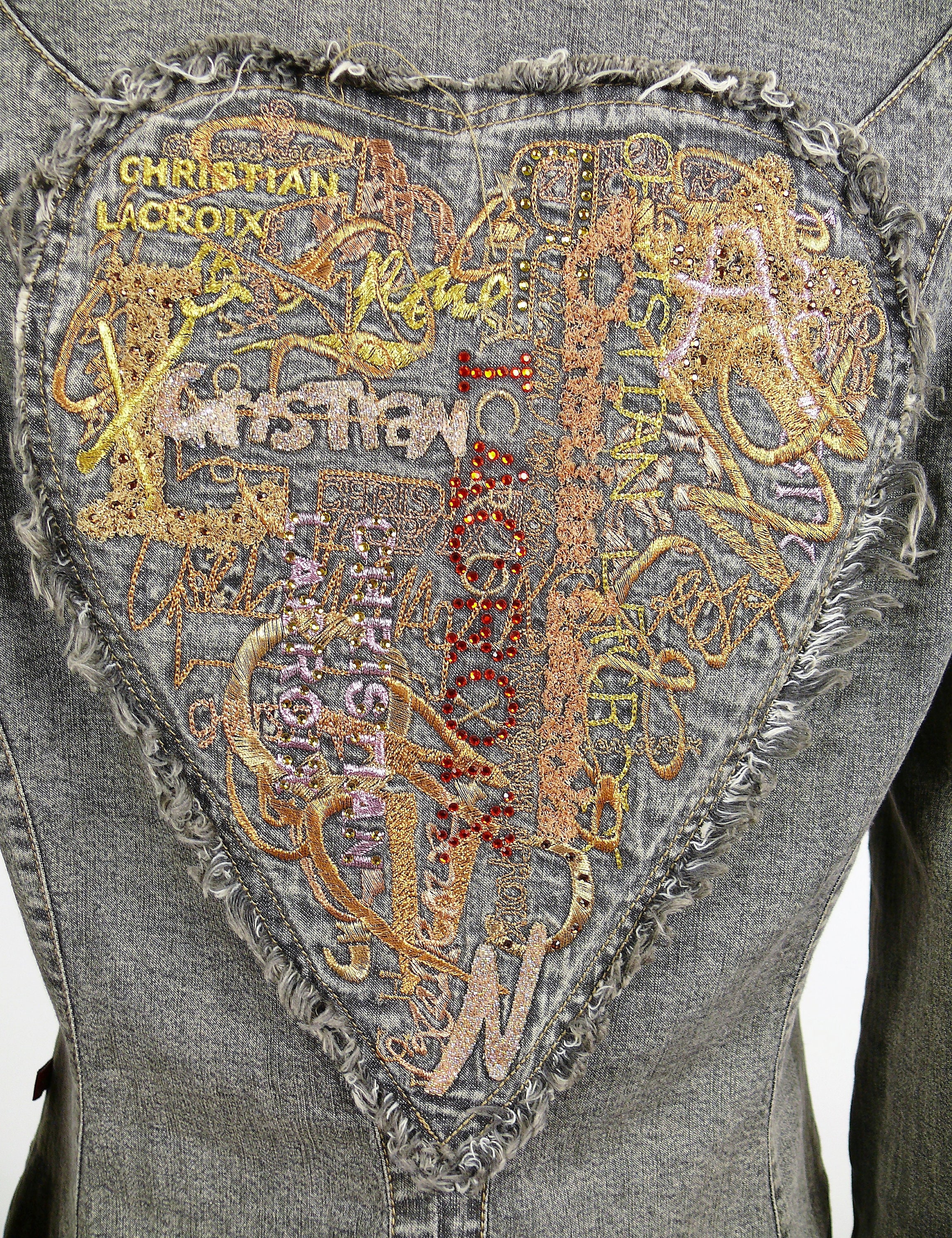 ★Christian Lacroix Jeans★デニムジャケット　36 Vintage-effect denim shirt Light blue | Replay Jeans