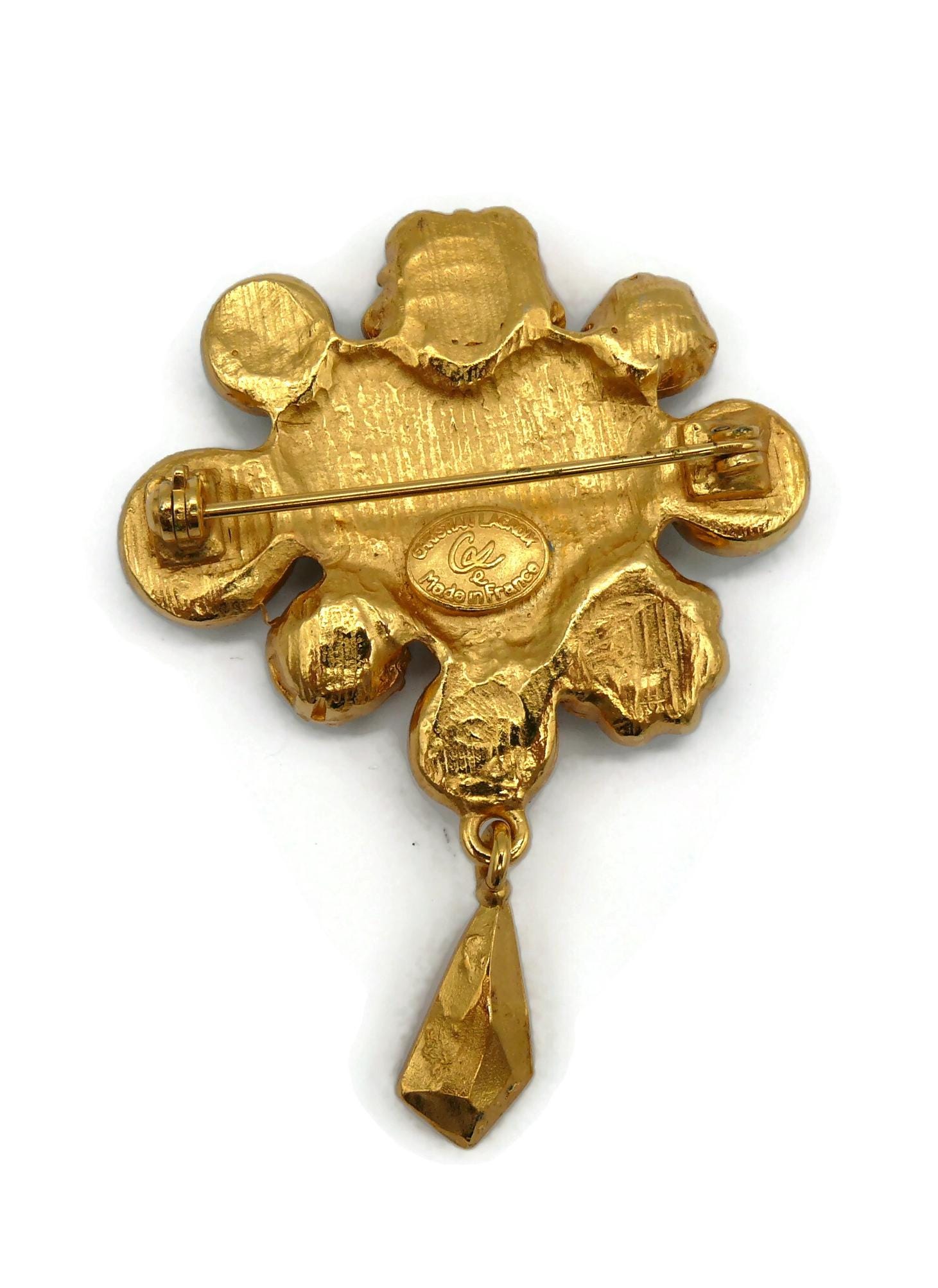 CHRISTIAN LACROIX * ヴィンテージ ブルー ハート ブローチ - Etsy 日本