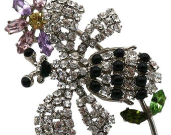 Vintage Jewelled Bee Brooch Christian Lacroix