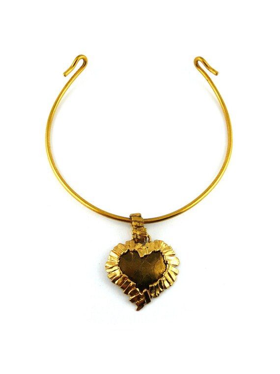 YVES SAINT LAURENT * Gorgeous vintage heart choker