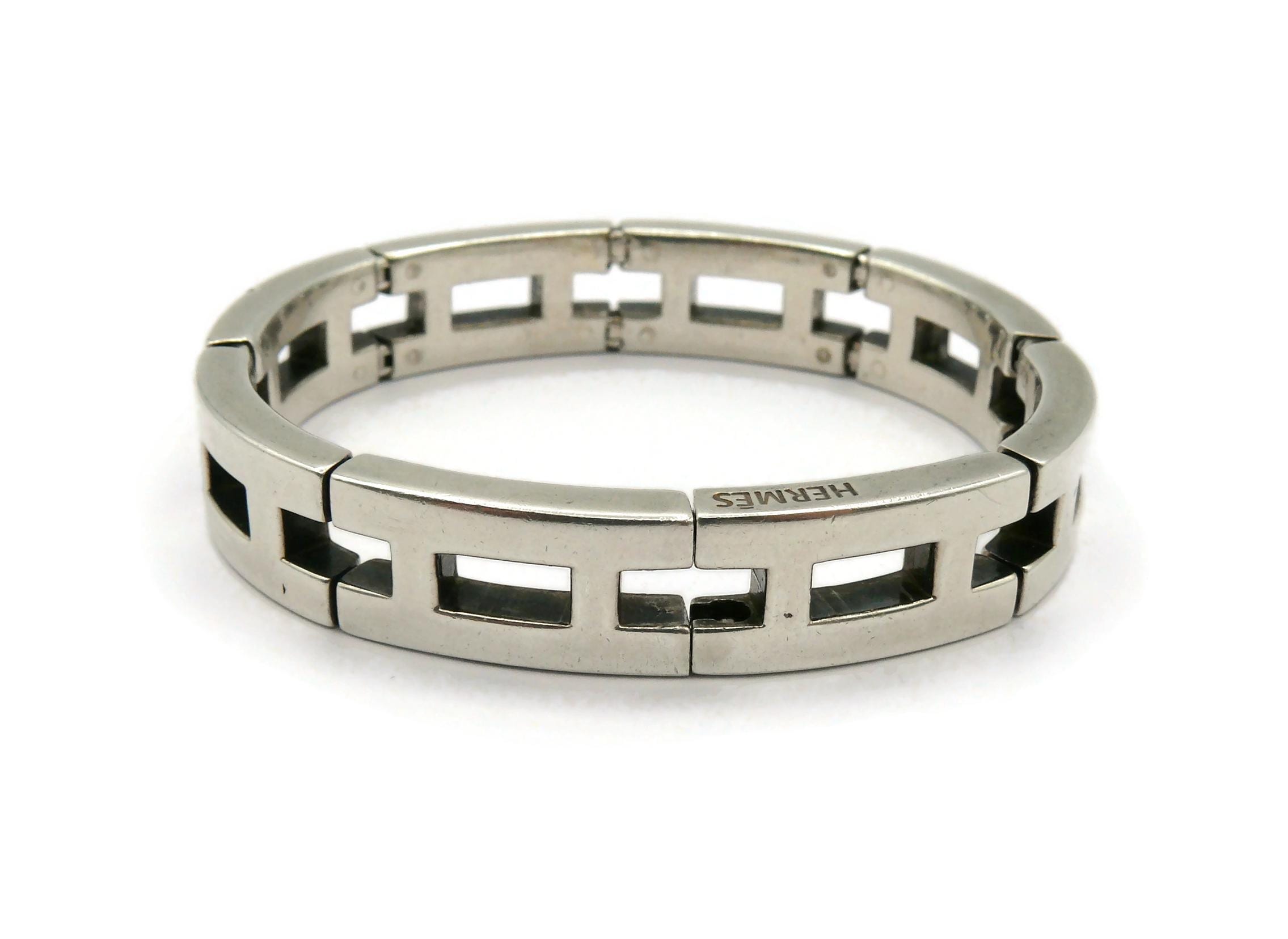 HERMES * Vintage Rare Sterling Silver H Link Bracelet - Etsy
