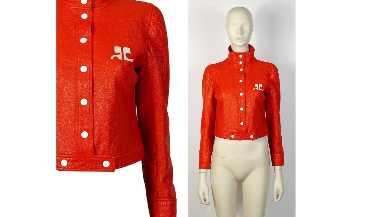 courreges vinyl jacket