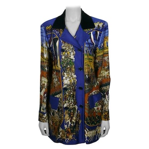 HERMES * Vintage Grand Cortege à Moscou Silk Jacket