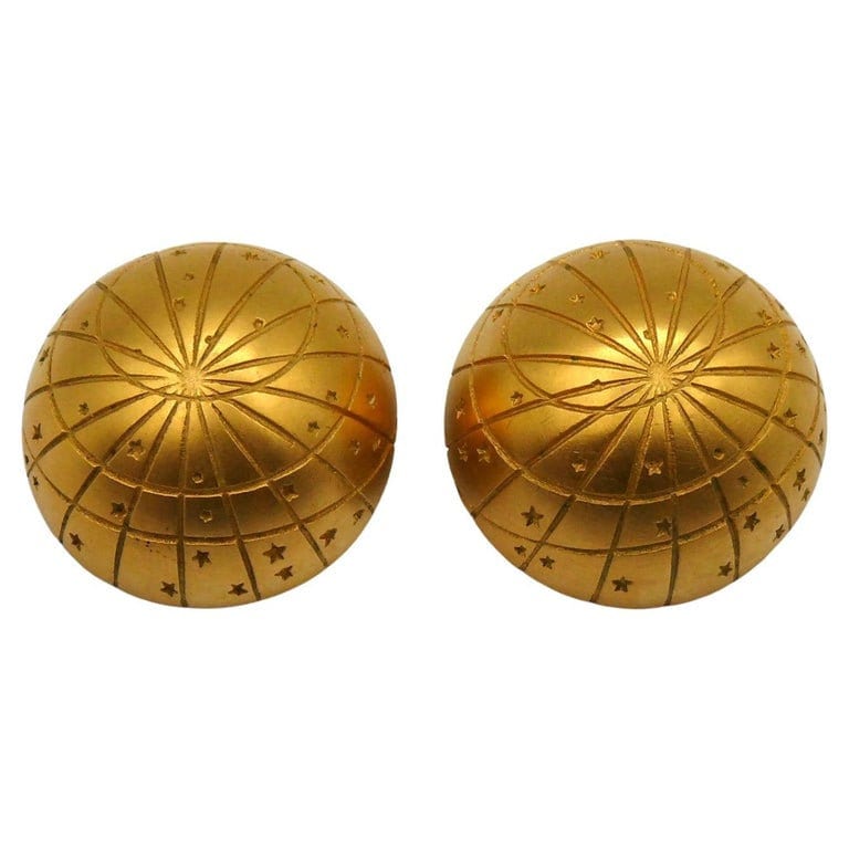 Bronze Scroll Ball Trim Earrings Bronze Scroll Ball Trim Earrings