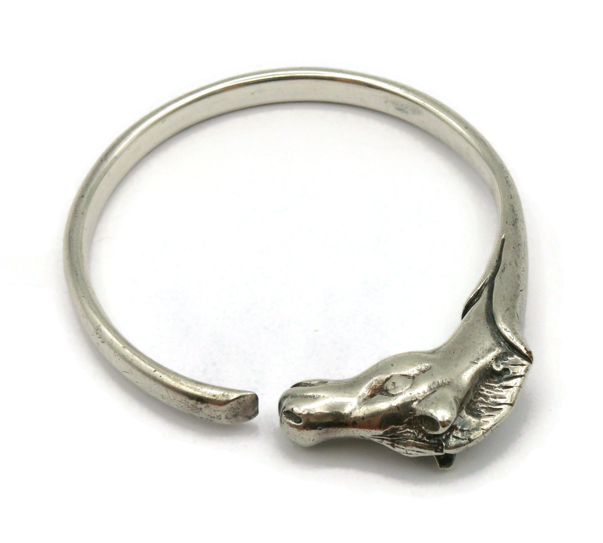 Hermes Vintage / エルメス 】Cheval Double Head Bangle