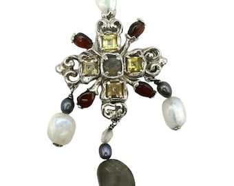 クリスチャン・ラクロア ヴィンテージ シルバー ラージクロス