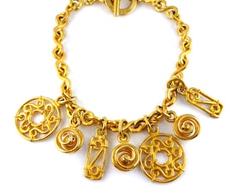 CELINE Vintage Arc De Triomphe Charms and Medallions Chunky CELINE Vintage Arc De Triomphe Charms and Medallions Chunky